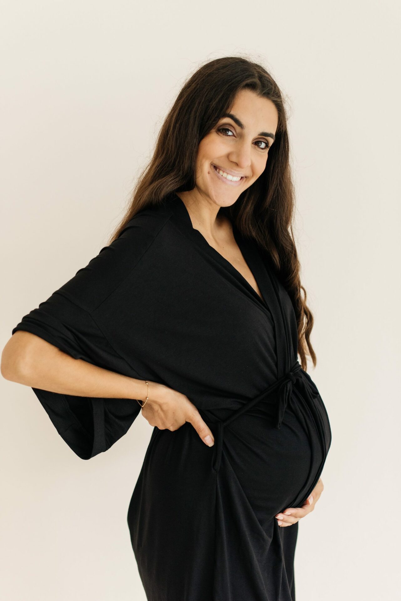 Buy Kimono Robe Black - Momsy Maternity, Nursing, & Womenswear